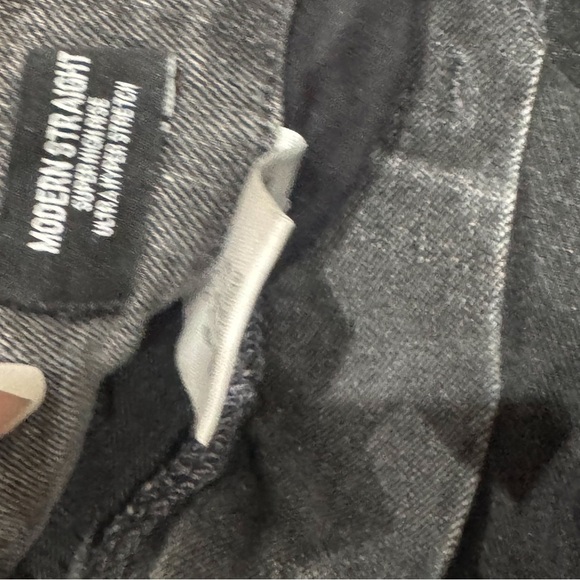 Express acid wash super high rise modern straight hyper stretch ❤️ - Picture 6 of 8